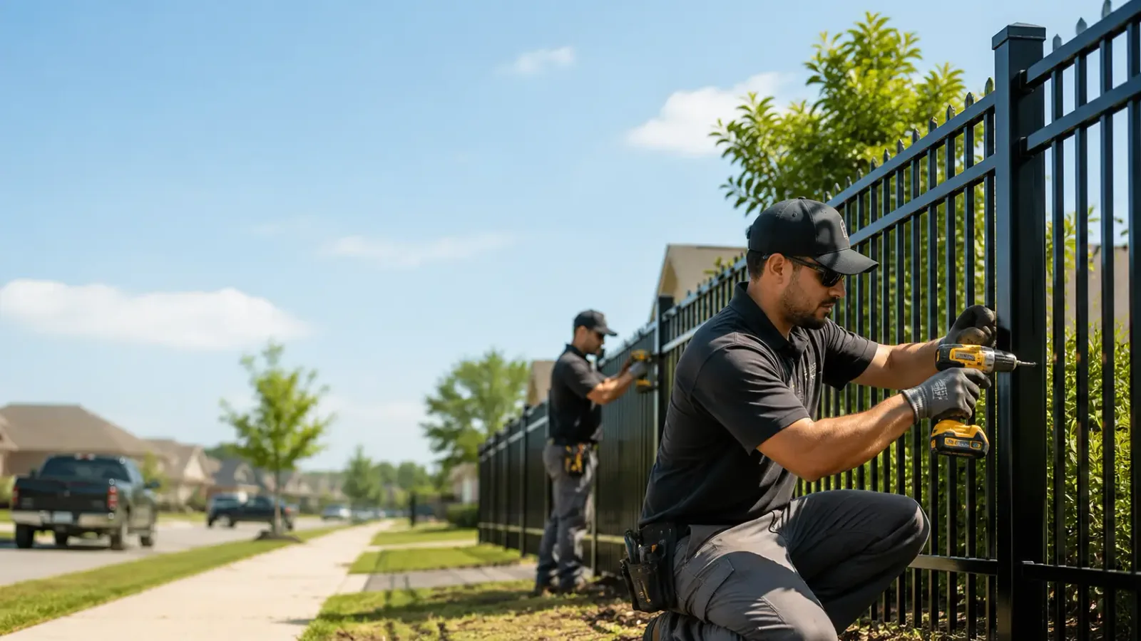 Metal Fence Installation in Bangs, TX